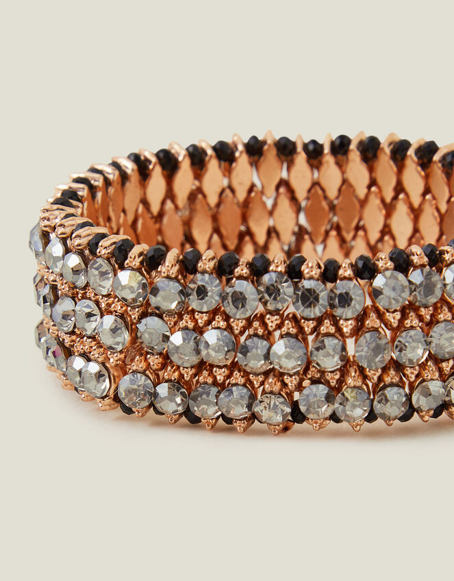 Beaded Stretch Wide Bracelet, , large