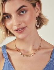 Tiny Leaf Charm Necklace, , large