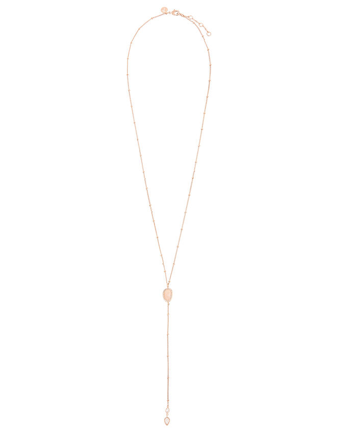 Healing Stone Rose Quartz Pendant Necklace, , large