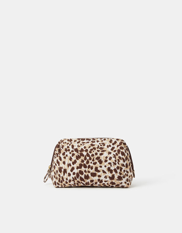 Cheetah Print Make Up Bag, , large