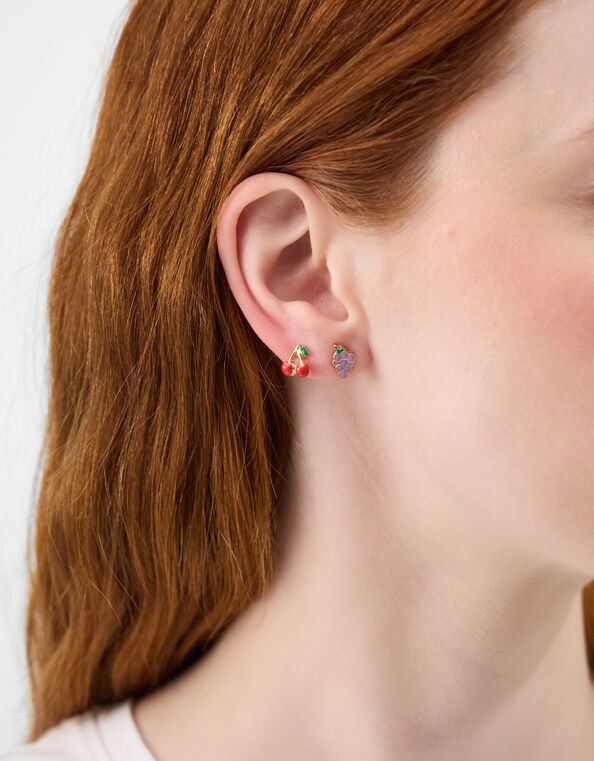 5-Pack Fruit Stud Earrings, , large
