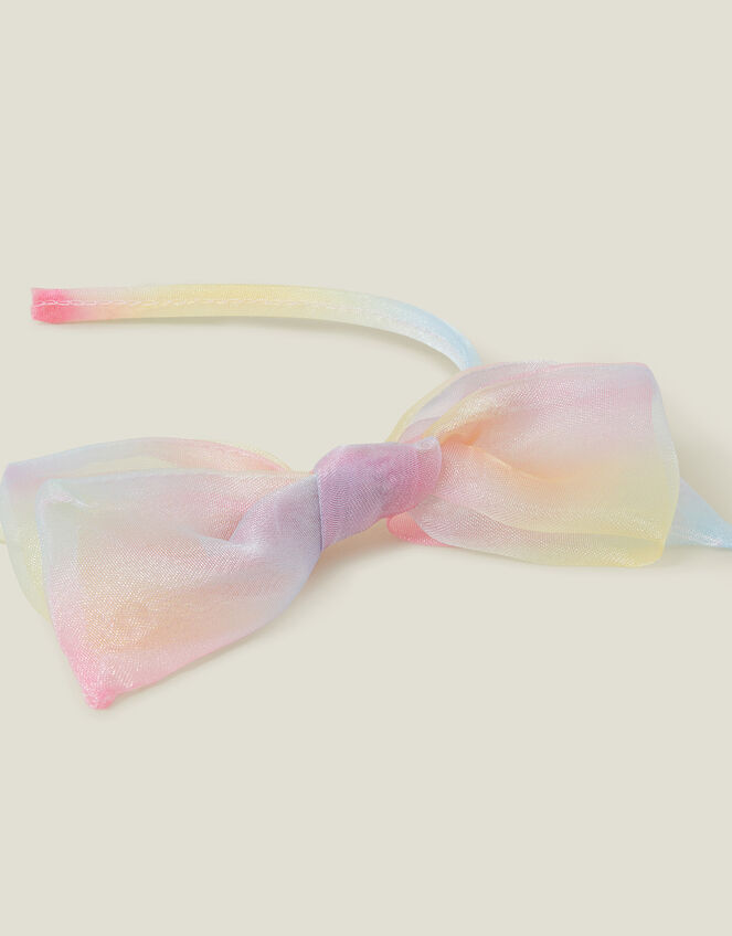 Girls Ombre Bow Headband, , large