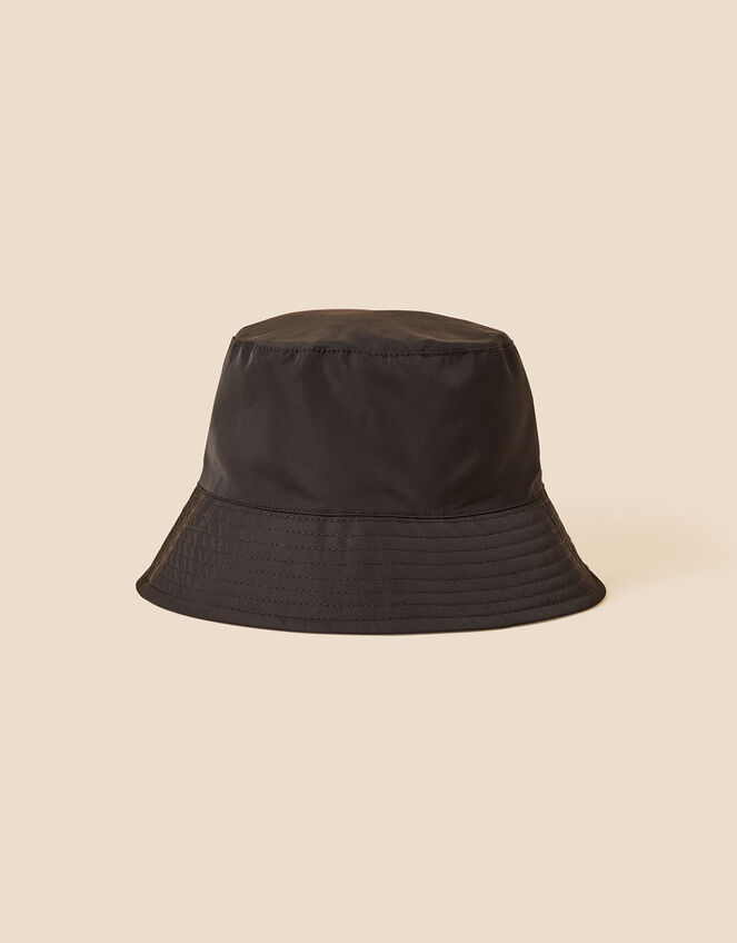 Nylon Bucket Hat, Black (BLACK), large