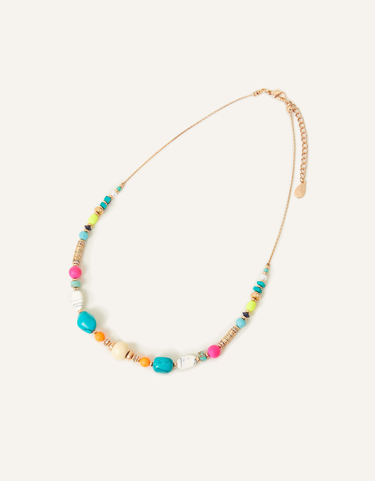 Bright Beaded Collar Necklace