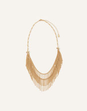 Fine Tassel Layered Necklace, , large