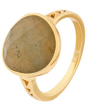 Healing Stones Labradorite Ring, Grey (GREY), large