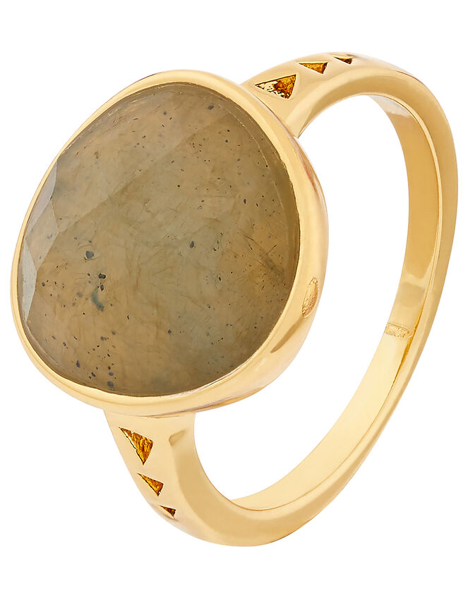 Healing Stones Labradorite Ring, Grey (GREY), large