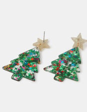Christmas Tree Drop Earrings, , large