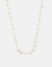 14ct Gold-Plated Multi Stone Necklace, , large
