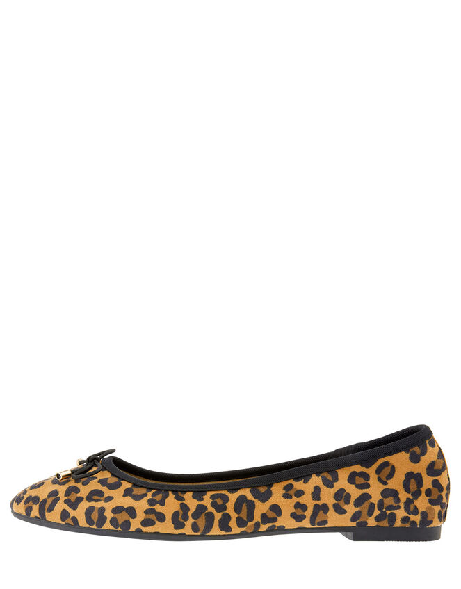 Sophia Leopard Bow Ballerina Flats, Leopard (LEOPARD), large