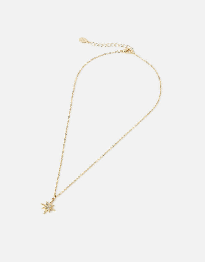 Crystal Star Pendant Necklace, , large
