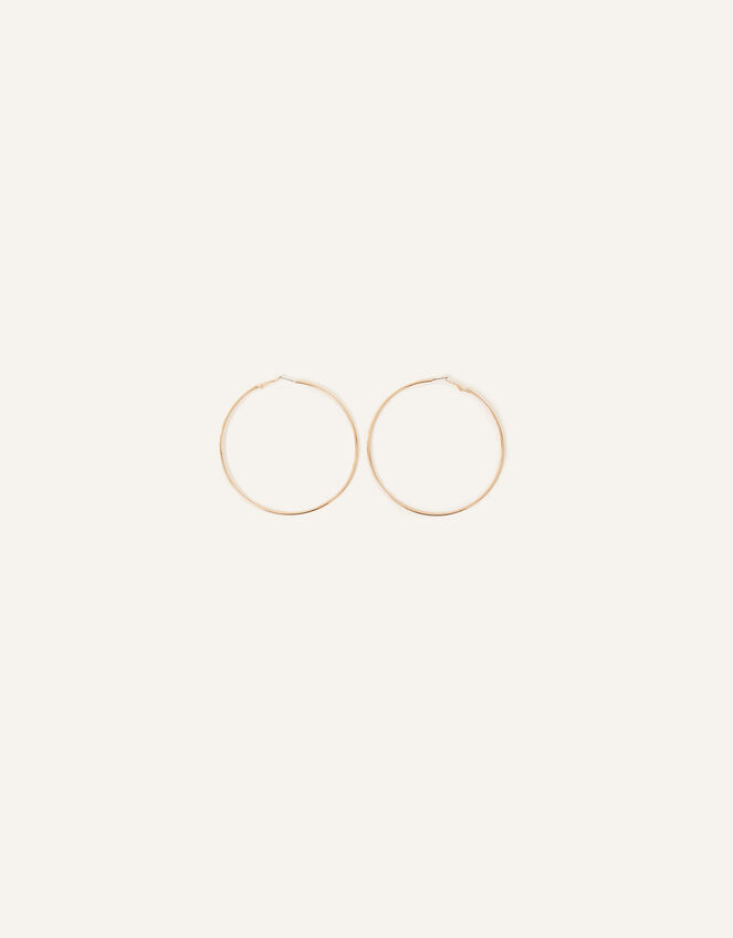 Recycled Large Simple Hoops , Gold (GOLD), large