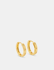 14ct Gold-Plated Star Chunky Hoop Earrings, , large