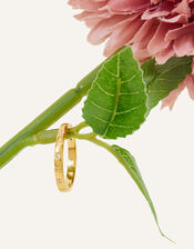 14ct Gold-Plated Star and Moon Band Ring, Gold (GOLD), large