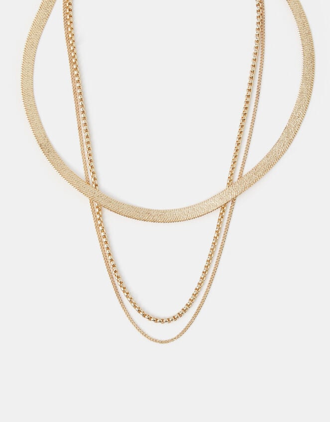 3-Pack Snake Chain Necklaces, , large