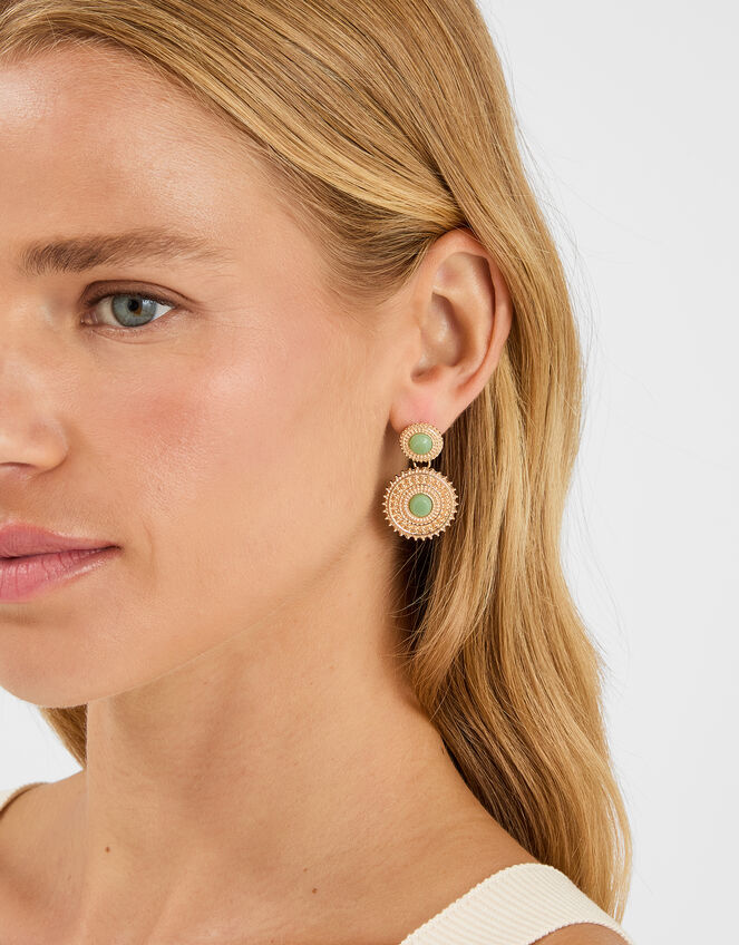 Sunrise Gem Short Drop Earrings, , large