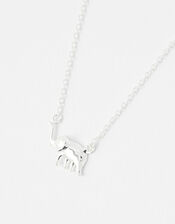 Sterling Silver Elephant Necklace, , large