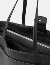 Bianca Laptop Tote Bag, Black (BLACK), large