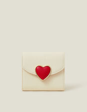 Heart Faux Leather Envelope Purse, , large