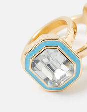 Feel Good Chunky Enamel Rings , Multi (BRIGHTS-MULTI), large