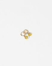 Gold-Plated Birthstone Earrings - November, , large