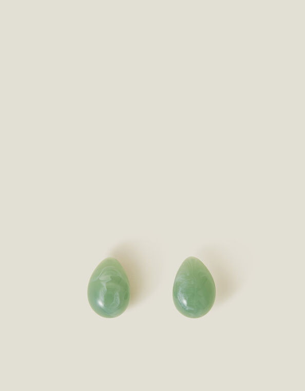 Marble Chunky Curve Drop Earrings, , large