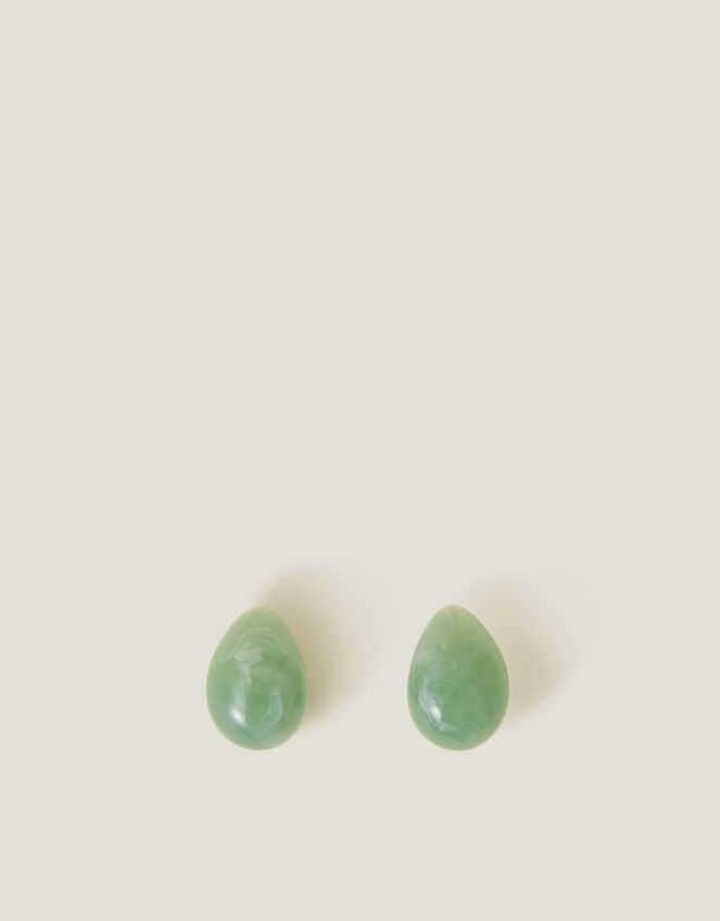 Marble Chunky Curve Drop Earrings, , large