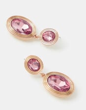 Oval Jewel Drop Earrings, , large