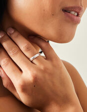 Sterling Silver Russian Band Ring, Silver (SILVER), large