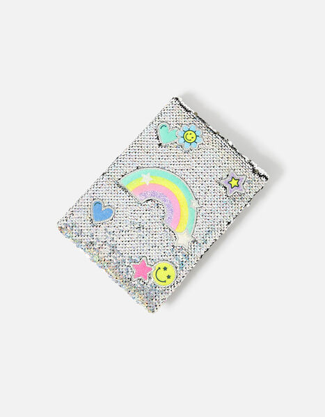 Emoji Glitter Badge Notebook, , large