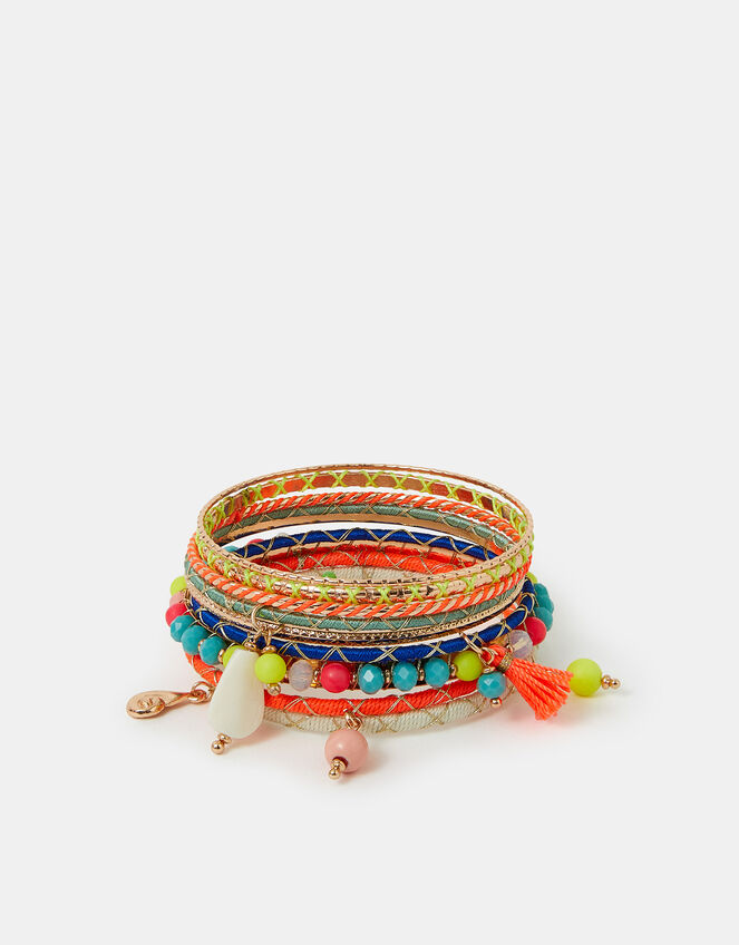 9-Pack Mix Embellished Bangles, , large