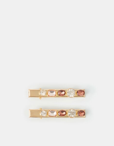 2-Pack Gemstone Hair Clips, , large