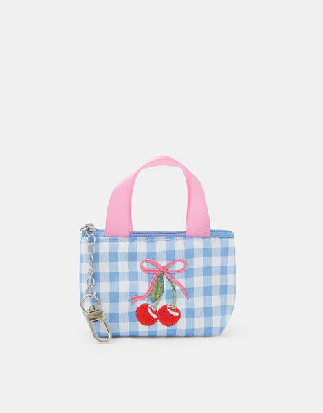 Girls Mini Gingham Bag Stationery Set, , large