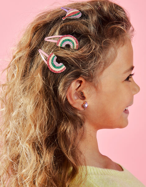Girls Hot Air Balloon Hair Clips 4 Pack, , large