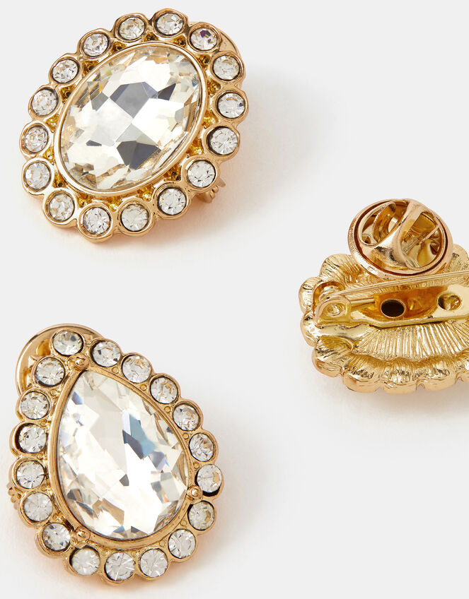 3-Pack Crystal Brooch Set, , large