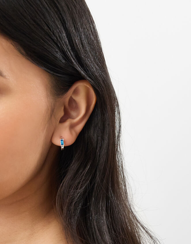 3-Pack Sparkle Hoop Stud Earrings, , large