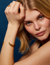 14ct Gold-Plated Irregular Cuff Bracelet, , large