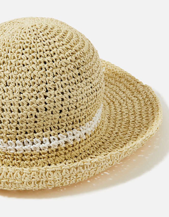 Natural Stripe Bucket Hat , , large