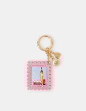 London Postage Stamp Bag Charm, , large