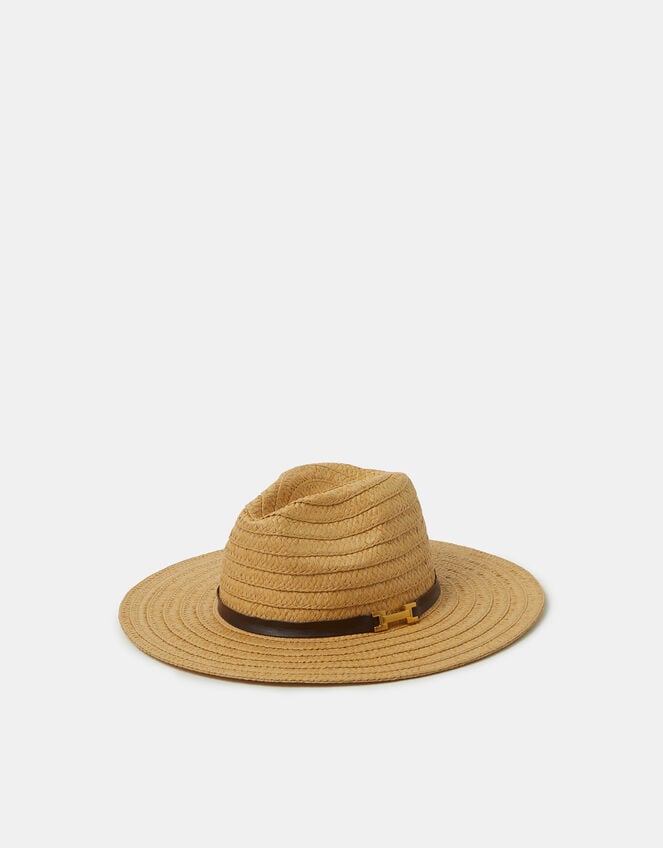 Woven Fedora Hat, , large