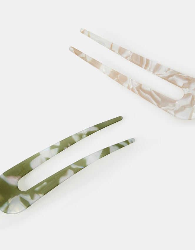 2-Pack Resin French Hair Pins, , large