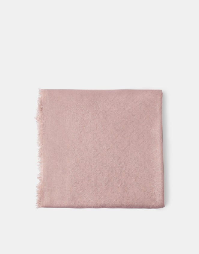 Lightweight Geometric Shimmer Scarf, , large
