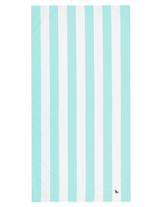 Dock And Bay Striped Beach Towel, Green (GREEN), large