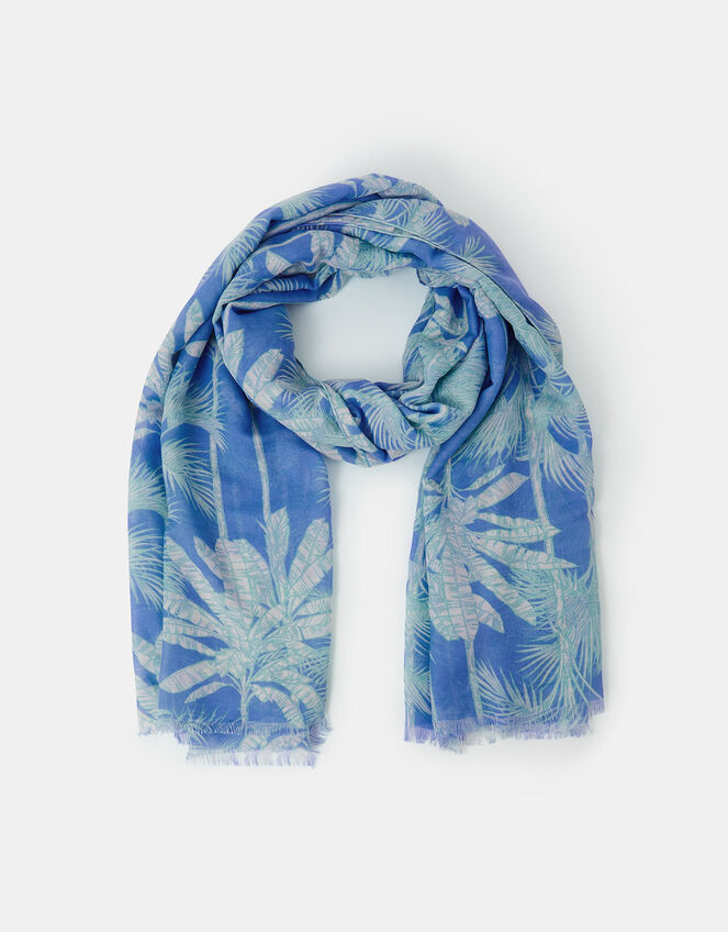 Lightweight Palm Print Scarf, , large