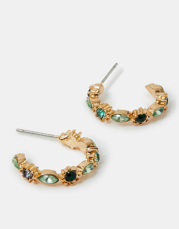 Mini Eclectic Gem Hoops, , large