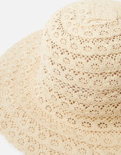 Broderie Packable Hat, Cream (CREAM), large