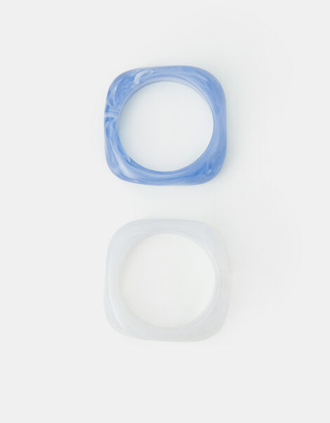2-Pack Resin Bangles, Multi (PASTEL MULTI), large