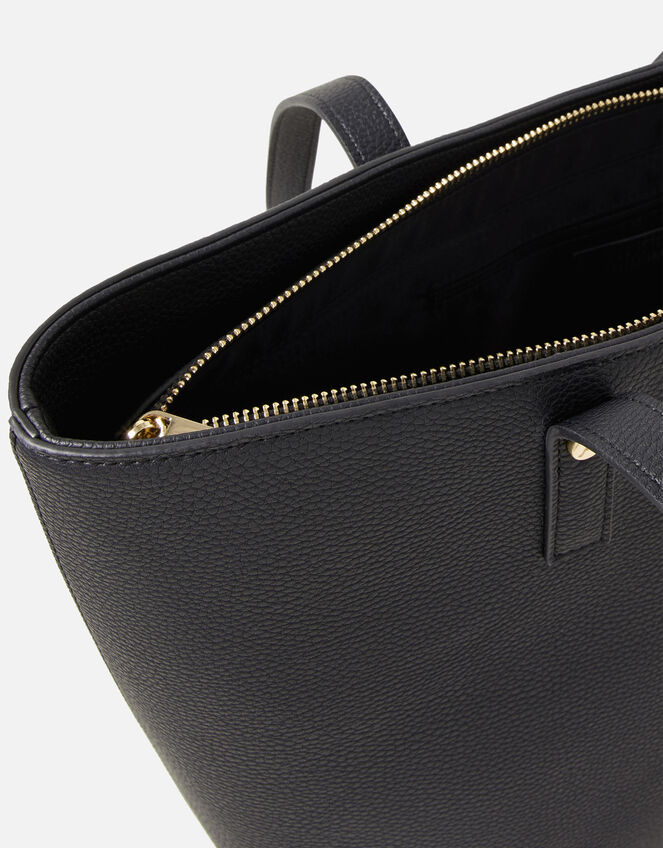 Toni Tote Bag with Pouch, Black (BLACK), large