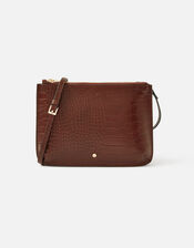 Lara Leather Cross Body Bag, Tan (TAN), large