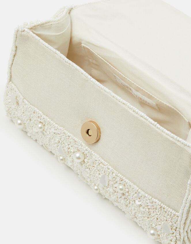 Pearl Beaded Handheld Bag, , large